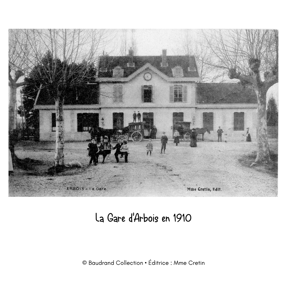 Gare Arbois 1910 La gare d'Arbois en 1910